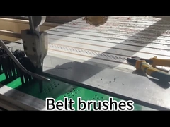 Brosse à courroie plate flexible en nylon avec âme en cuir pour le nettoyage des convoyeurs et l'élimination de la poussière