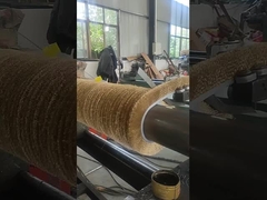 Brosse industrielle personnalisée 0.15mm fil de cuivre fil enroulé brosse à rouleaux pour dépouiller les tiges de roseau