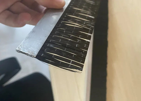 Carbon Fiber Nylon Industrial Brush Strip For Industrial 75mm Antistatic