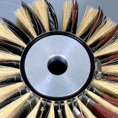 Polish Wood Cylindrical Sandpaper Brush for metal surface finishing