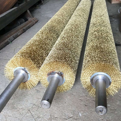 Spiral Round Conveyor Cylinder Brushes For Industrial Cleaning