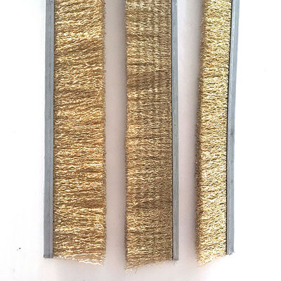 Brass Wire Industrial Door Brush Strips For Polishing 100mm