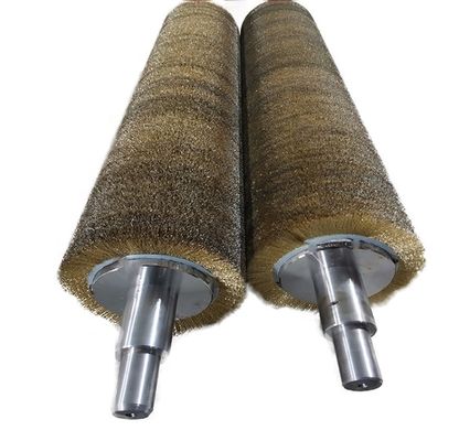 Customized Industrial Cylindrical Brush Conveyor Brush Roller For Wood Polishing