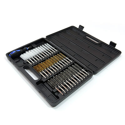 38pcs 1/4 inch Hex shank Wire Brush Drill Attachments Stainless Steel Brass Nylon Wire With Handle