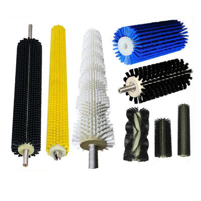 Industrial Conveyor Cylinder Nylon Roller Brush For Cleaning
