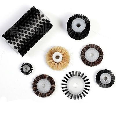 Industrial Conveyor Cylinder Nylon Roller Brush For Cleaning