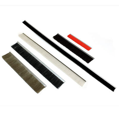 Customized Aluminium Metal Back Nylon Sealing Door Bottom Sweep Weather Strip Brush