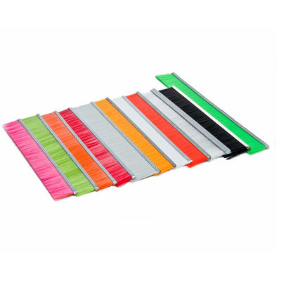 Customized Aluminium Metal Back Nylon Sealing Door Bottom Sweep Weather Strip Brush