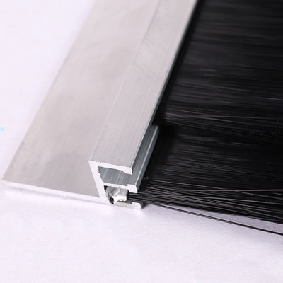 Customized Double Row Aluminum Alloy Brush Dust Prevention Brush Strip Seal Brush