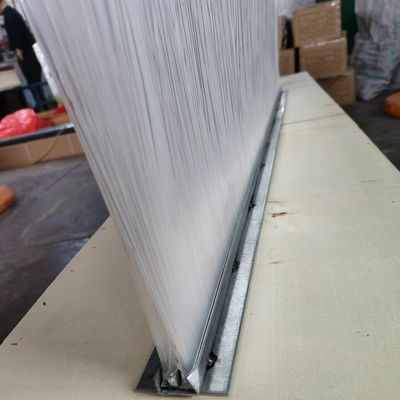 Customized Double Row Aluminum Alloy Brush Dust Prevention Brush Strip Seal Brush