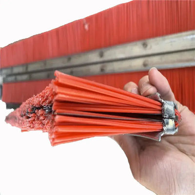 Concrete Cement Block Brick Making Machine Nylon Mix Steel Wire Strip Brush