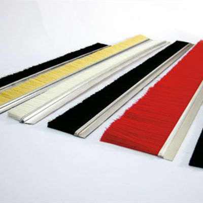 Door Nylon Brush Strip Brushes With Metal Support
