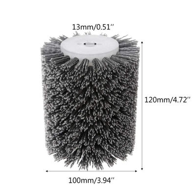 Drum Woodworking Brush Abrasive Nylon Wheel Brush Polish Wood