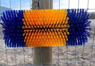 Customizable Industrial Cattle Cleaning Nylon Bristles Cow Massage Brush Livestock Scratching Brush