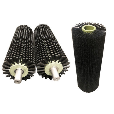 Industrial Nylon Roller Brushes Cylindrical Brush For Surface Cleaning