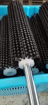 Industrial Nylon Roller Brushes Cylindrical Brush For Surface Cleaning