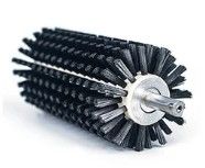 Industrial Nylon Cylindrical Brush Stainless Shaft Glass Cleaning Brush Vegetable And Fruit Polishing Roller Brush