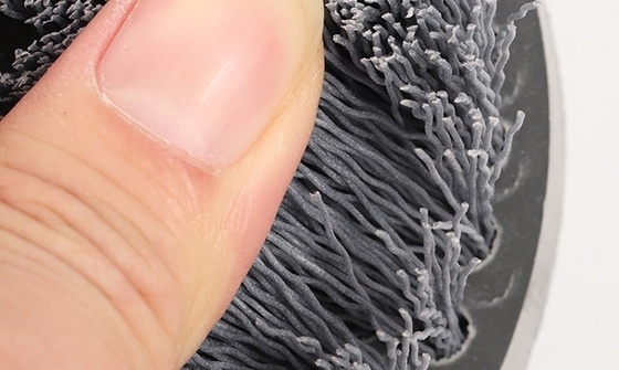 Custom Industrial Brushes Nylon Abrasive Wire Disk Brush For Industrial Polishing