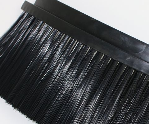 Industrial Custom Brush Strip Seal Brush Planted /Corrugated Wire Black Nylon Bristle Strip Brush
