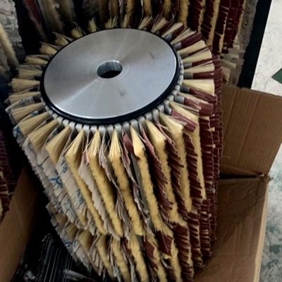 Customized Woodworking Metal Polishing Sisal Sandpaper Roller Brush