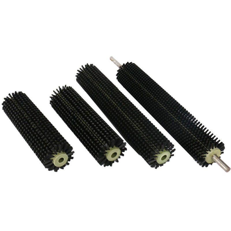 Industrial Nylon Cylindrical Brush Stainless Shaft Glass Cleaning Brush Vegetable And Fruit Polishing Roller Brush