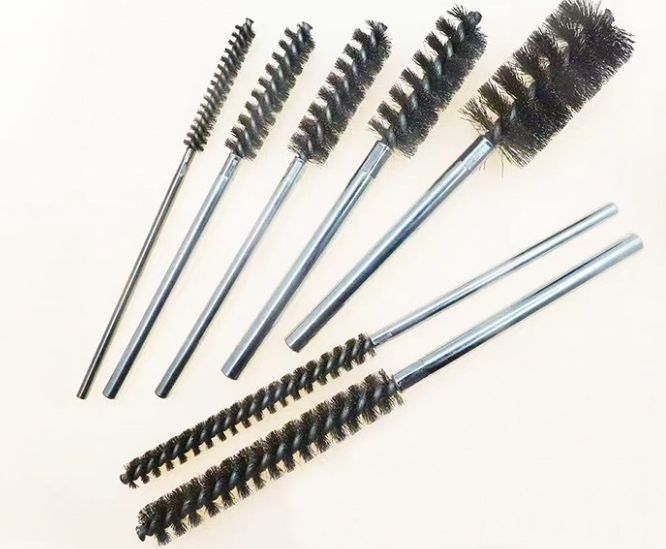 Custom Tube Brush Stainless Steel/Nylon/Copper Wire/Abrasive Wire Wound Brush Cleaning Pipe Brush